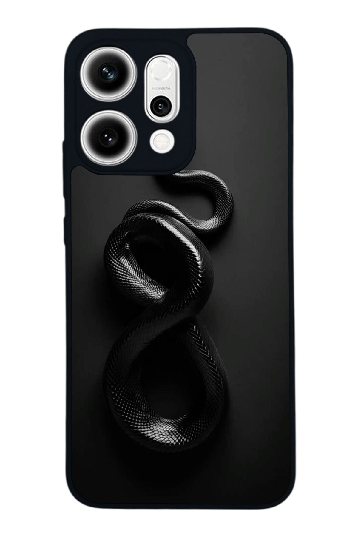 Oppo Reno 14 Uyumlu Yılan Tasarımlı Glossy Premium Kılıf