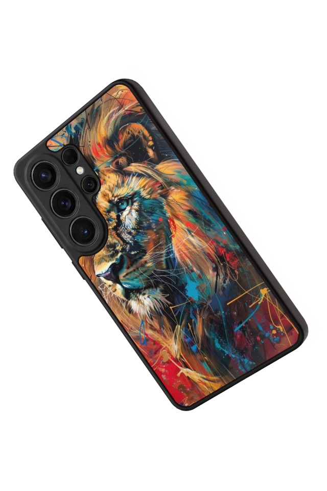 Samsung Galaxy S26 Ultra Uyumlu Aslan Tasarımlı Glossy Premium Kılıf