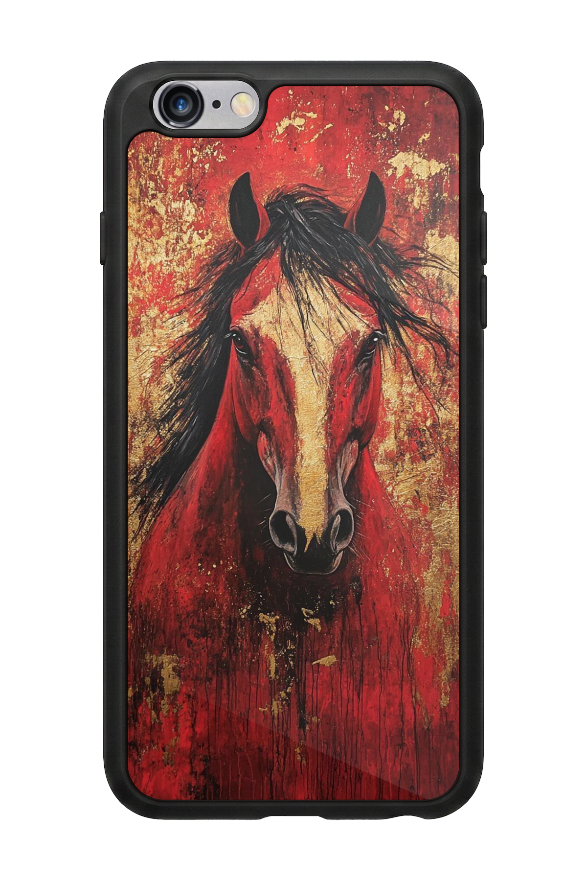 iPhone 6 Plus Uyumlu At Horse Tasarımlı Glossy Premium Kılıf