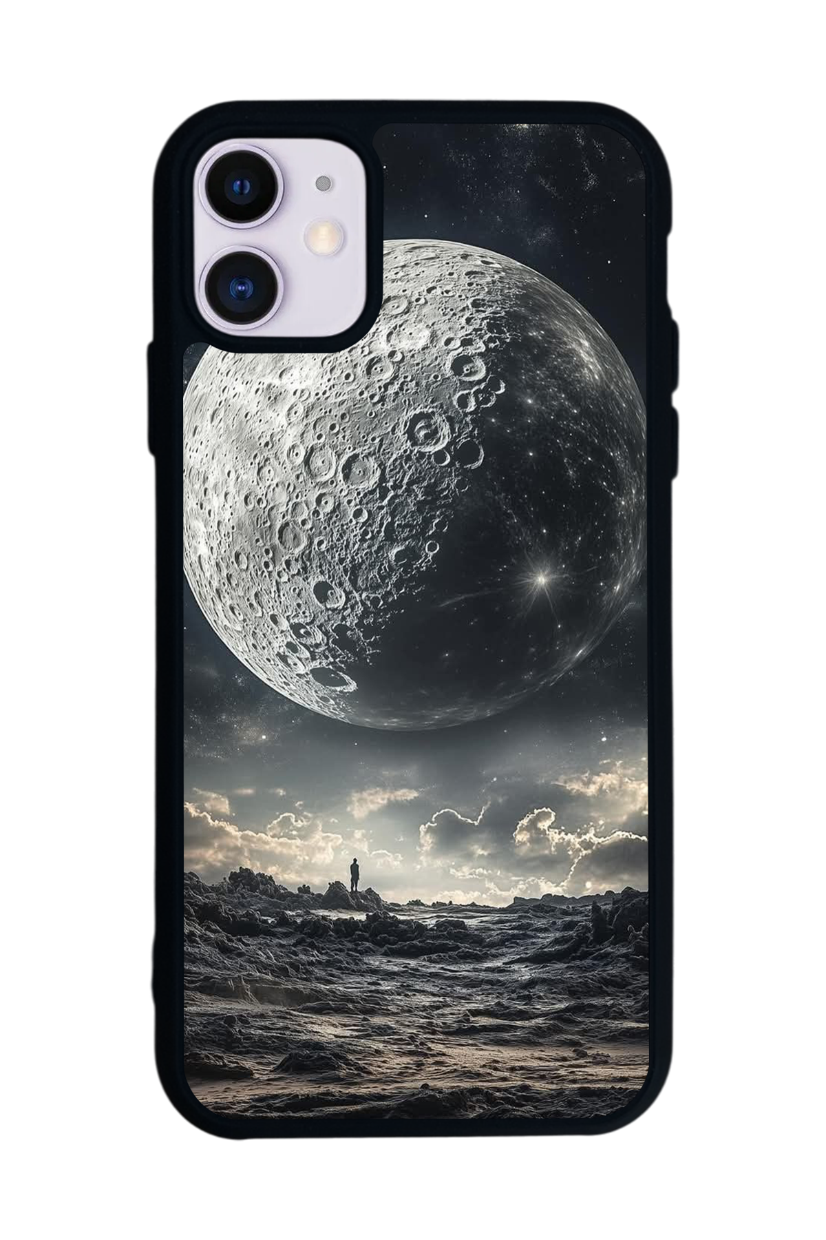 iPhone 11 Uyumlu Ay Tasarımlı Glossy Premium Kılıf