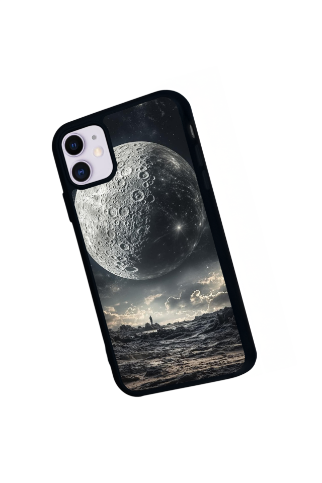 iPhone 11 Uyumlu Ay Tasarımlı Glossy Premium Kılıf