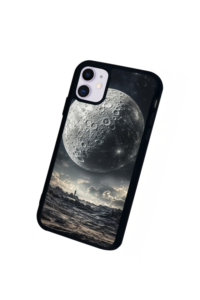 iPhone 11 Uyumlu Ay Tasarımlı Glossy Premium Kılıf