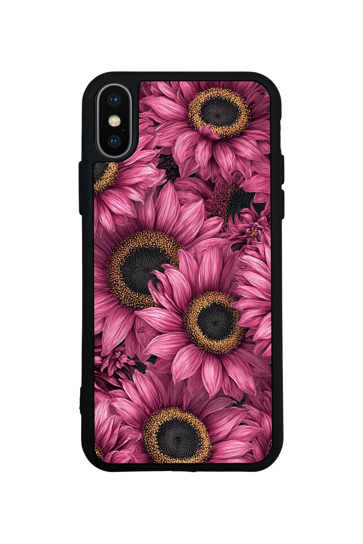 iPhone XS Max Uyumlu Cicek Tasarımlı Glossy Premium Kılıf