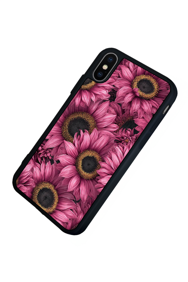 iPhone XS Max Uyumlu Cicek Tasarımlı Glossy Premium Kılıf