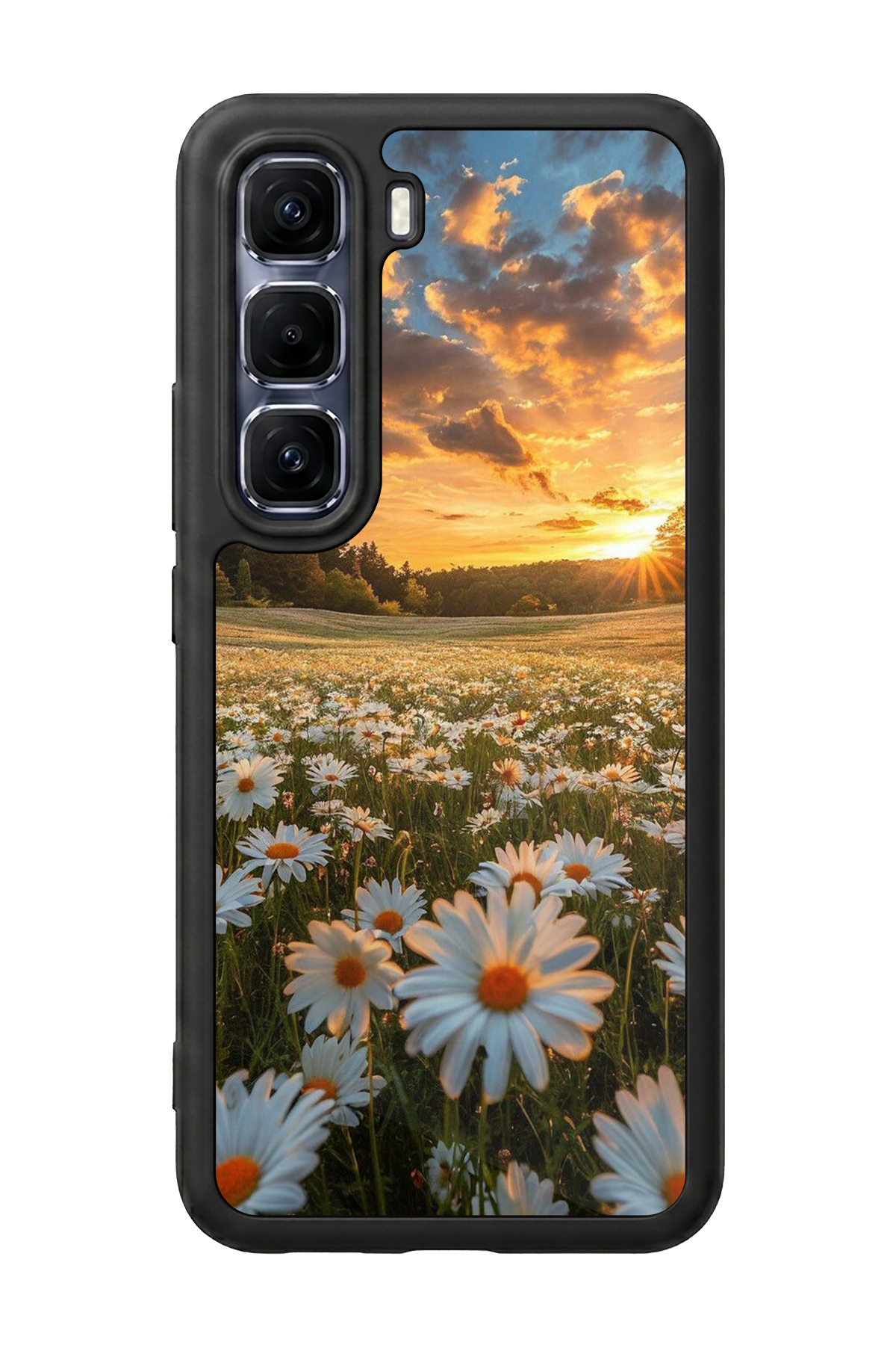 Infinix Hot 60 Pro Plus Uyumlu Cicek Tasarımlı Glossy Premium Kılıf