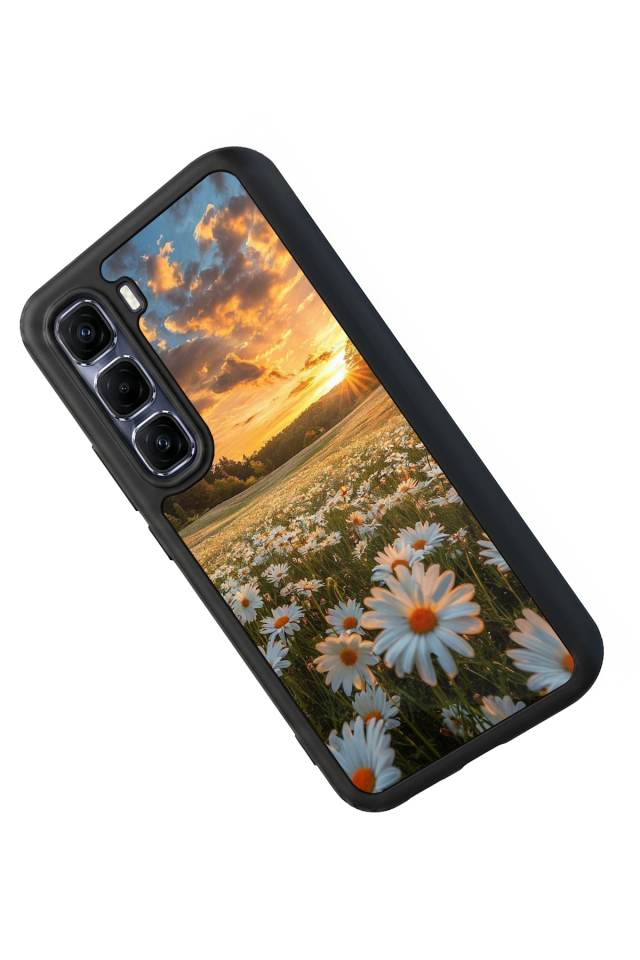 Infinix Hot 60 Pro Plus Uyumlu Cicek Tasarımlı Glossy Premium Kılıf