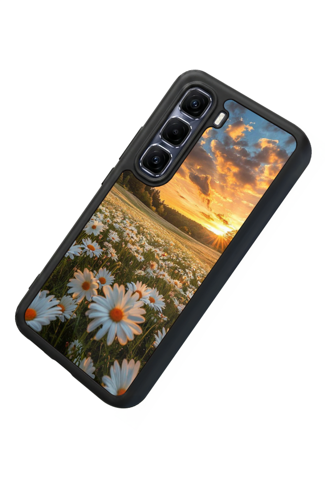 Infinix Hot 60 Pro Plus Uyumlu Cicek Tasarımlı Glossy Premium Kılıf