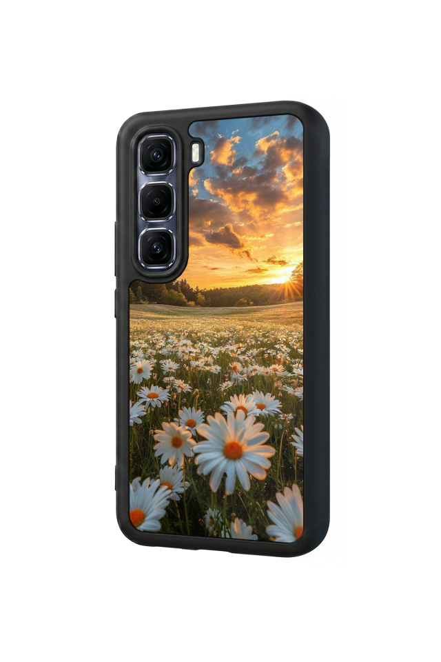 Infinix Hot 60 Pro Plus Uyumlu Cicek Tasarımlı Glossy Premium Kılıf