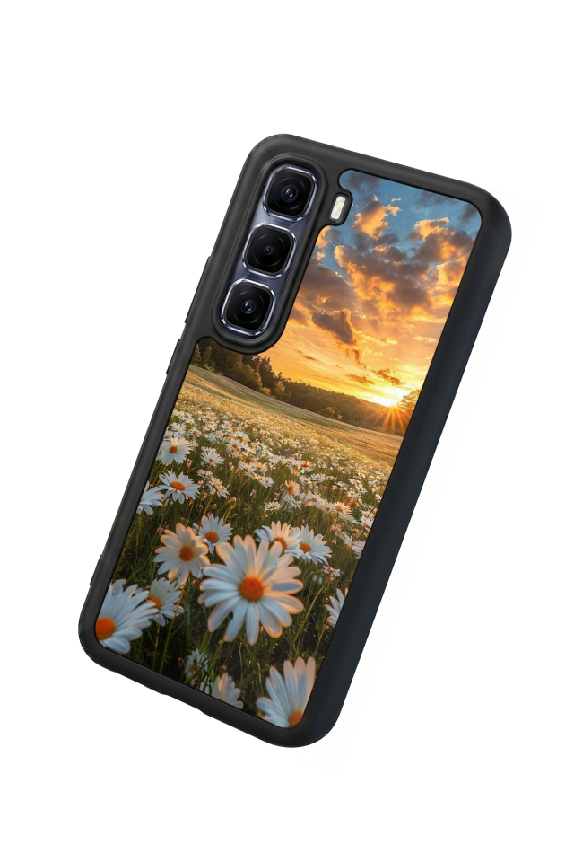 Infinix Hot 60 Pro Plus Uyumlu Cicek Tasarımlı Glossy Premium Kılıf