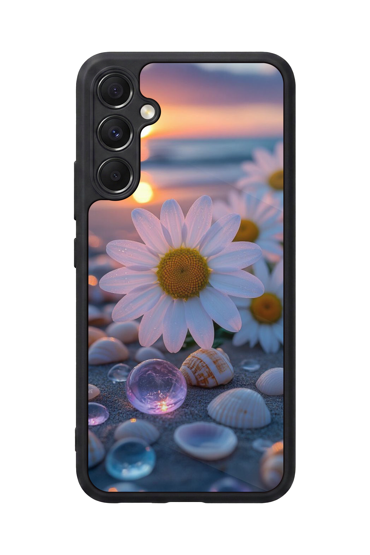 Samsung Galaxy A34 Uyumlu Cicek Tasarımlı Glossy Premium Kılıf