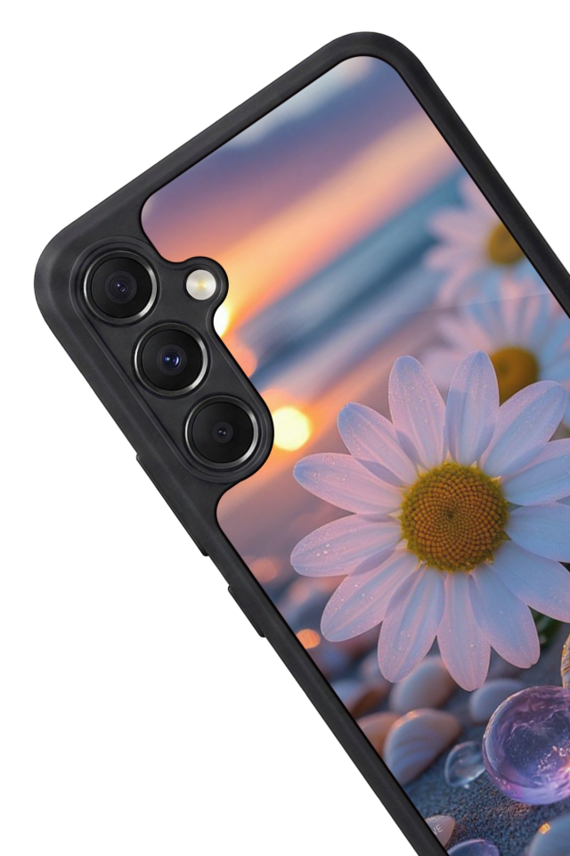 Samsung Galaxy A34 Uyumlu Cicek Tasarımlı Glossy Premium Kılıf
