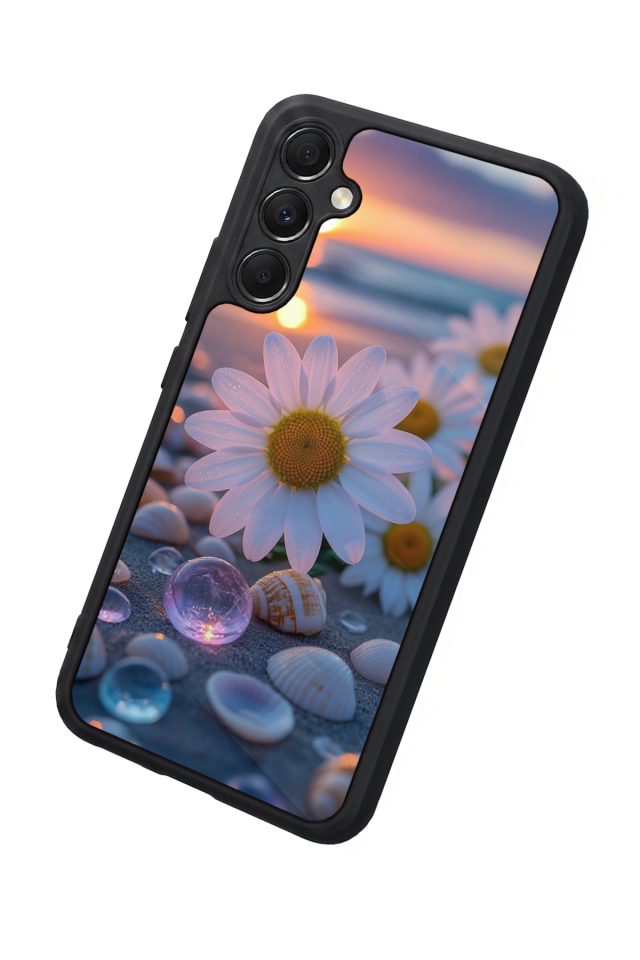 Samsung Galaxy A34 Uyumlu Cicek Tasarımlı Glossy Premium Kılıf