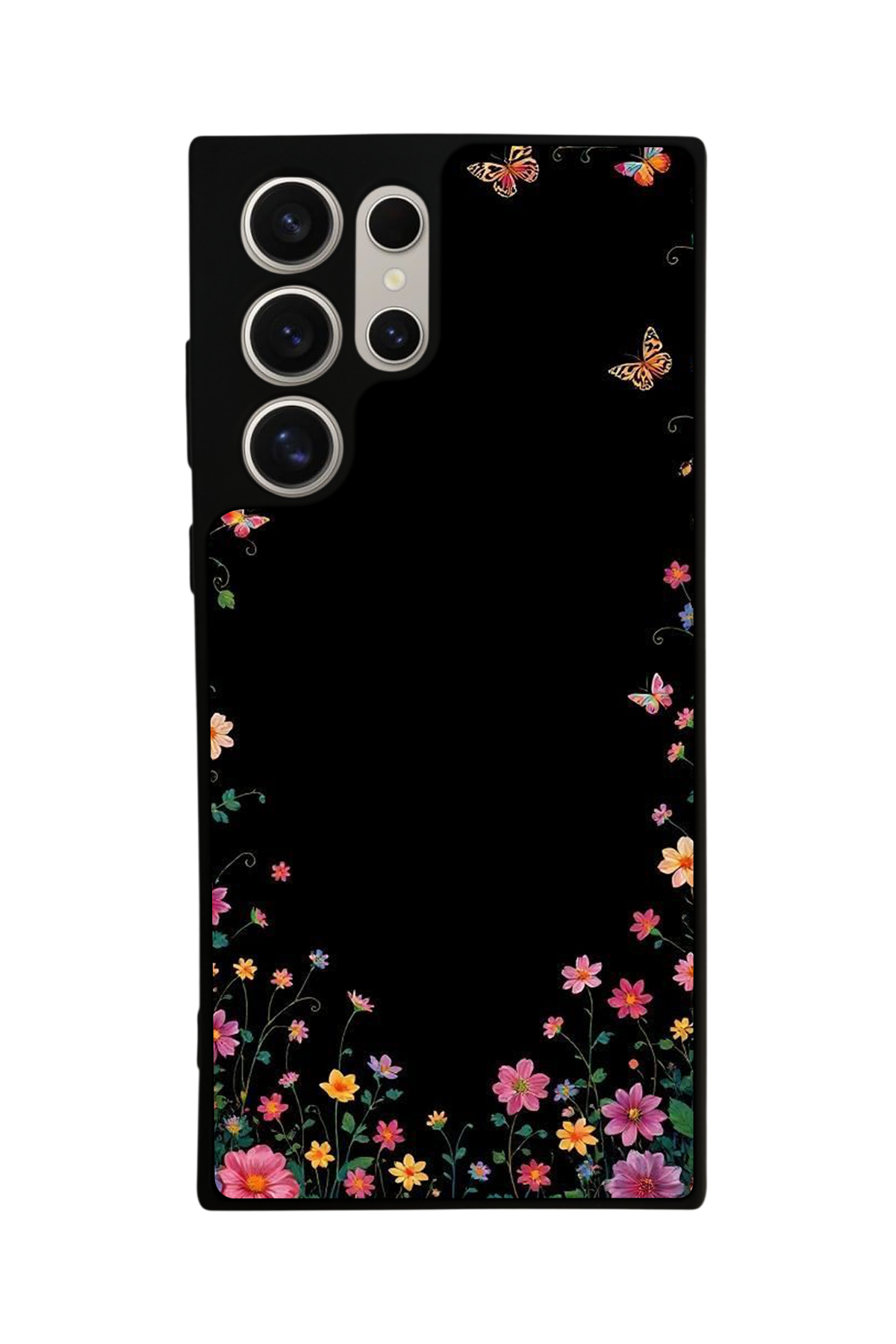 Samsung Galaxy S23 Ultra Uyumlu Floral Tasarımlı Glossy Premium Kılıf