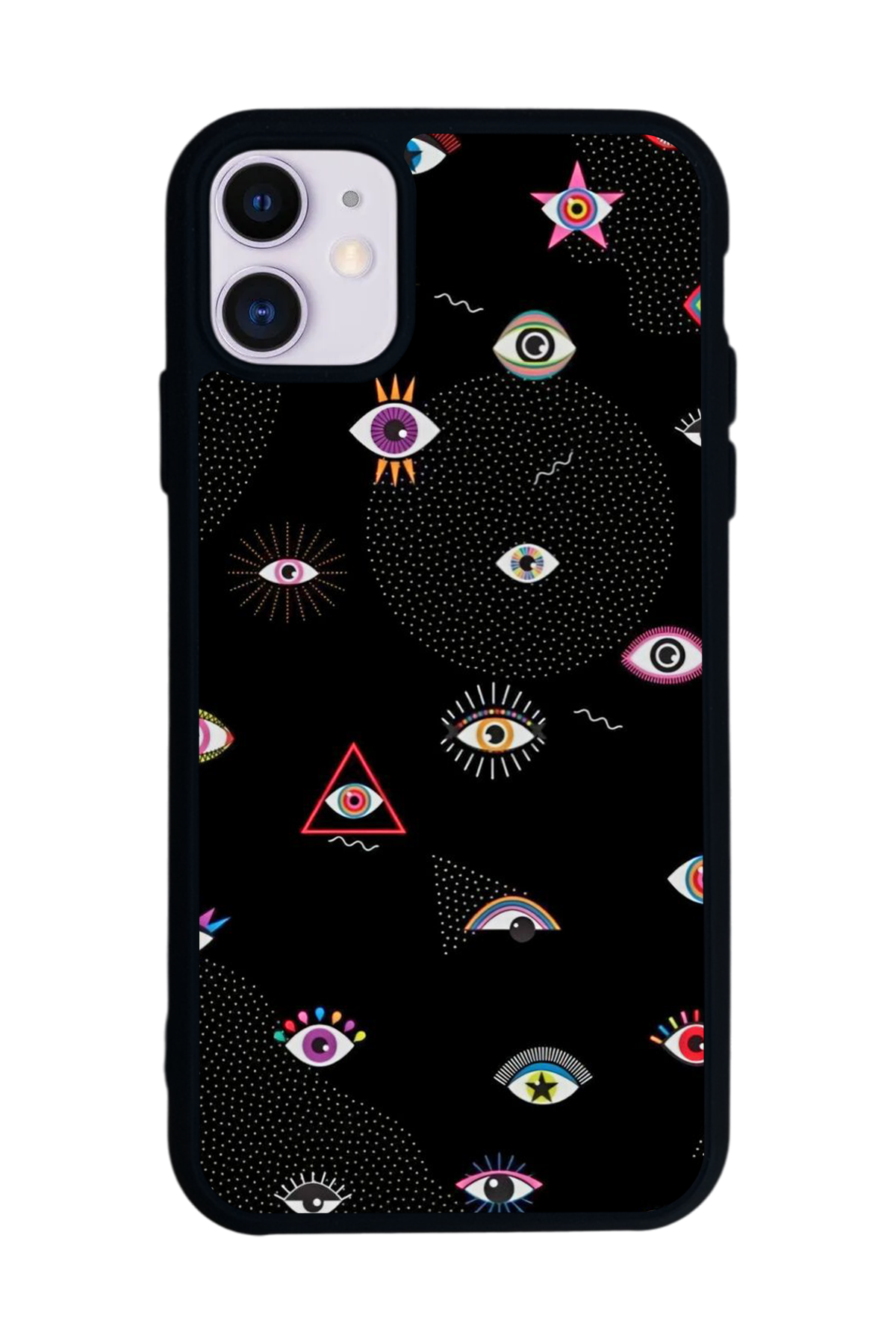 iPhone 11 Uyumlu Göz Tasarımlı Glossy Premium Kılıf