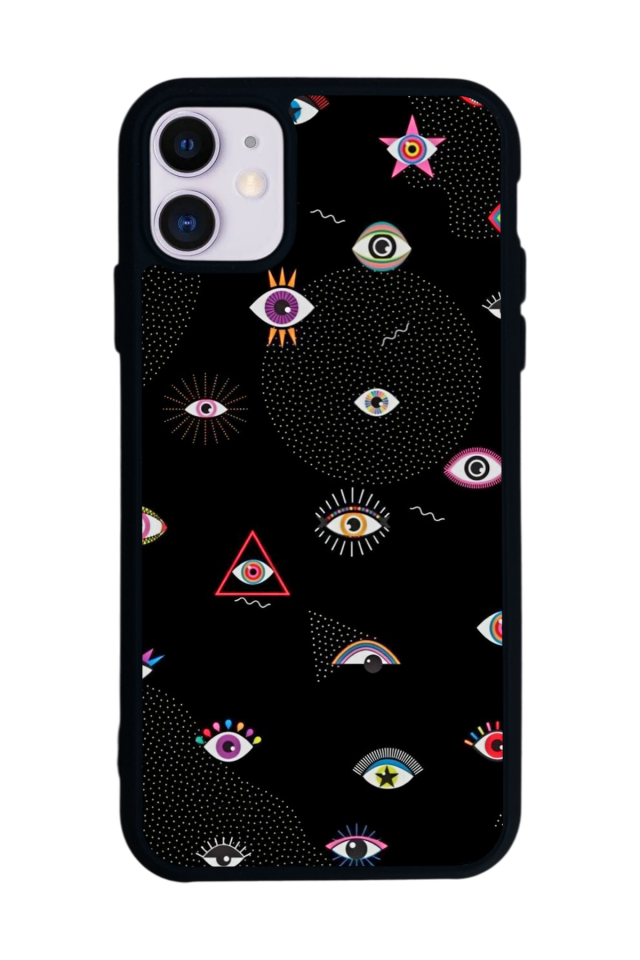 iPhone 11 Uyumlu Göz Tasarımlı Glossy Premium Kılıf