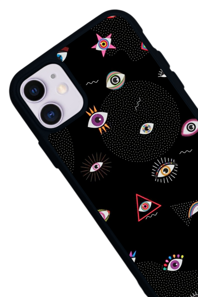 iPhone 11 Uyumlu Göz Tasarımlı Glossy Premium Kılıf