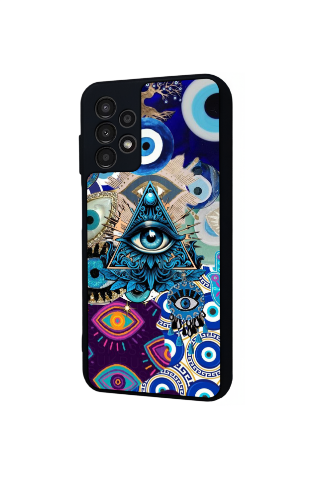 Samsung Galaxy A13 Uyumlu Göz Tasarımlı Glossy Premium Kılıf