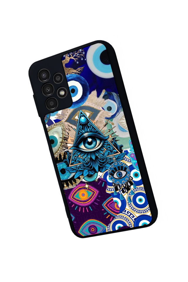 Samsung Galaxy A13 Uyumlu Göz Tasarımlı Glossy Premium Kılıf