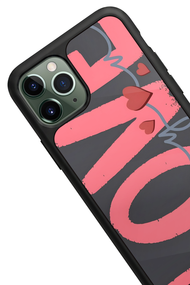 iPhone 11 Pro Max Uyumlu Love Tasarımlı Glossy Premium Kılıf