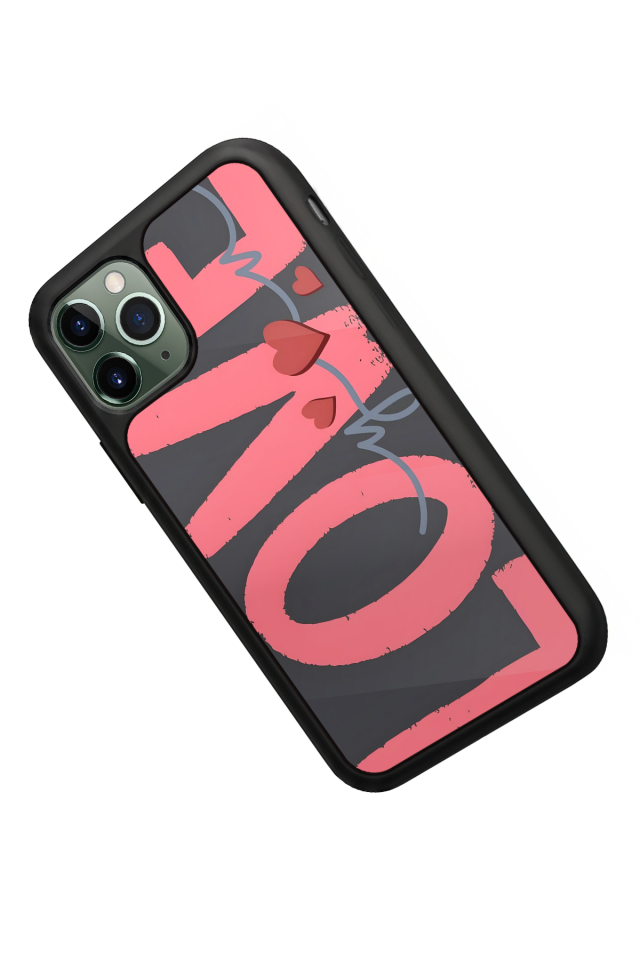 iPhone 11 Pro Max Uyumlu Love Tasarımlı Glossy Premium Kılıf