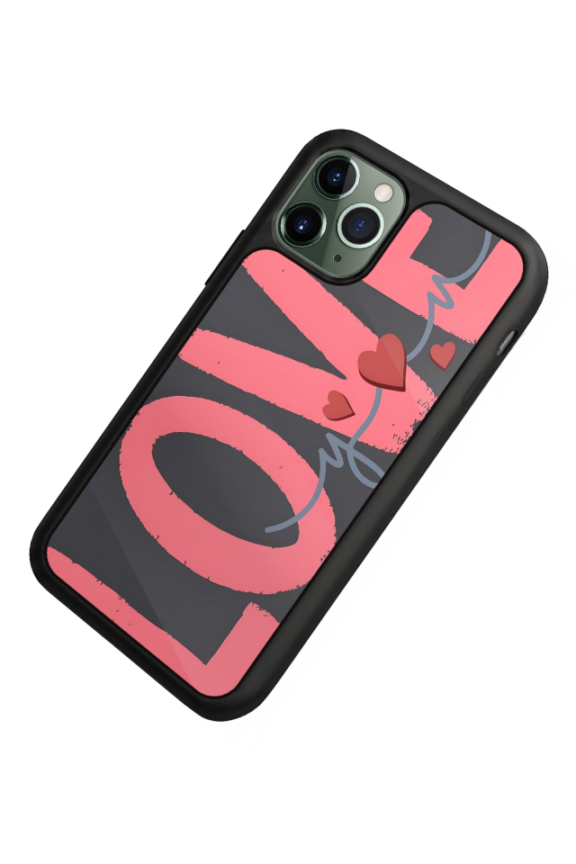 iPhone 11 Pro Max Uyumlu Love Tasarımlı Glossy Premium Kılıf
