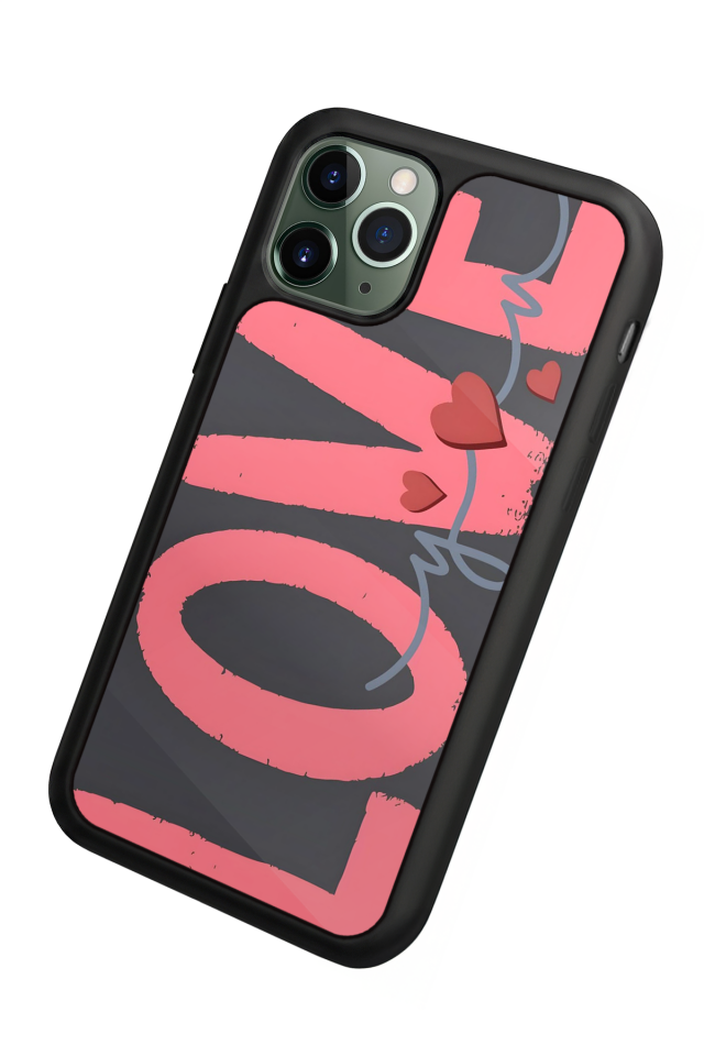 iPhone 11 Pro Max Uyumlu Love Tasarımlı Glossy Premium Kılıf
