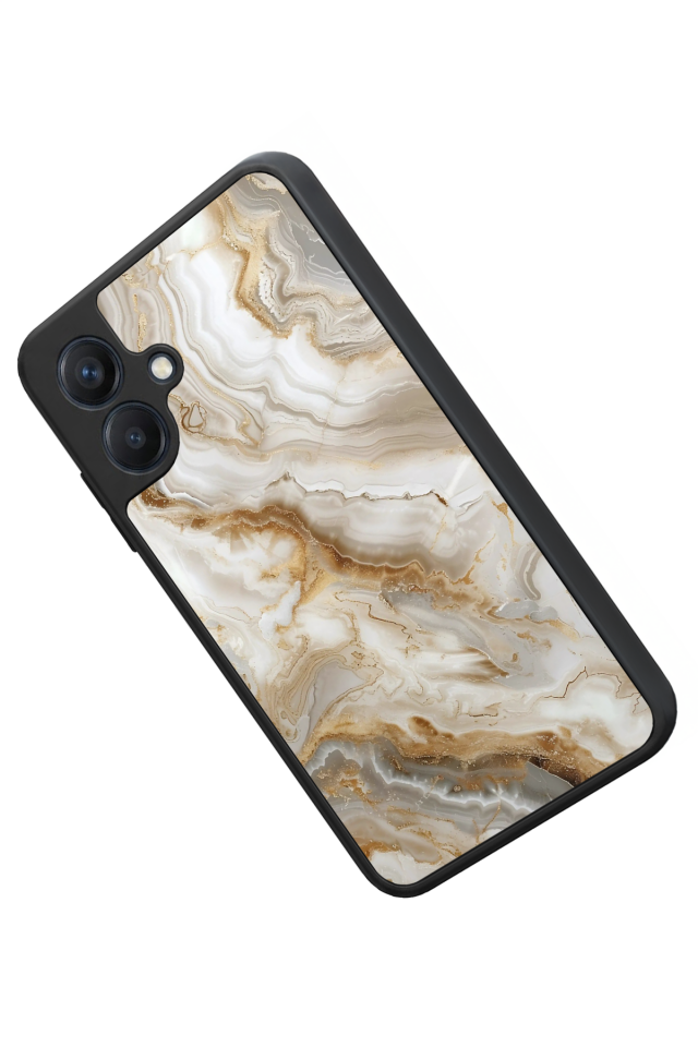 Samsung Galaxy A07 Uyumlu Mermer Marble Tasarımlı Glossy Premium Kılıf