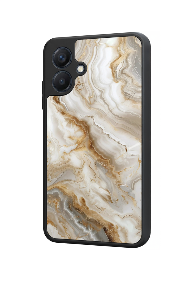 Samsung Galaxy A07 Uyumlu Mermer Marble Tasarımlı Glossy Premium Kılıf