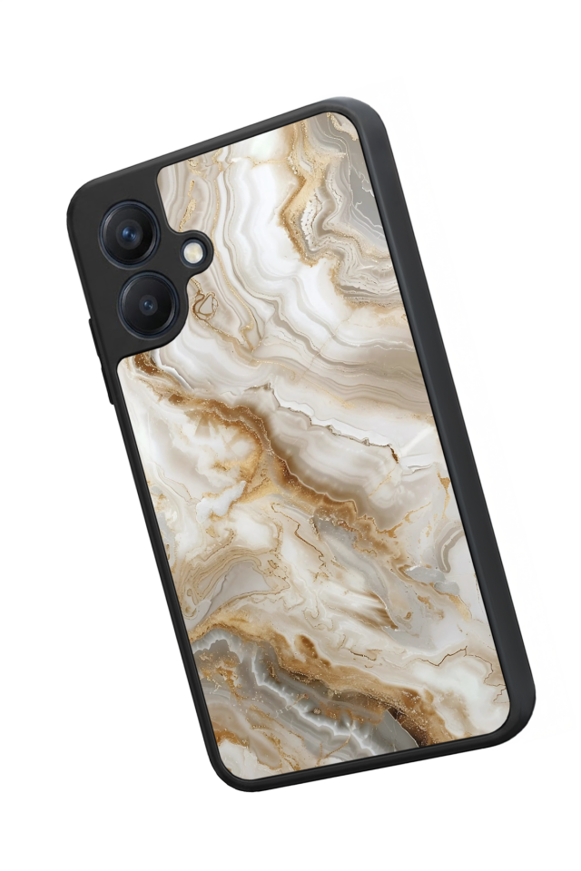 Samsung Galaxy A07 Uyumlu Mermer Marble Tasarımlı Glossy Premium Kılıf