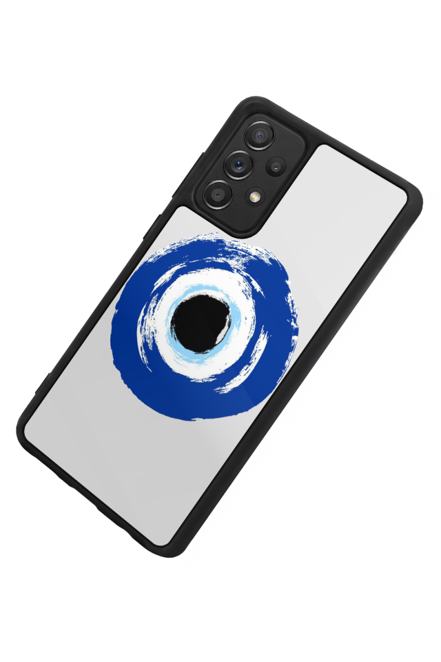 Samsung Galaxy A72 Uyumlu Nazar Tasarımlı Glossy Premium Kılıf