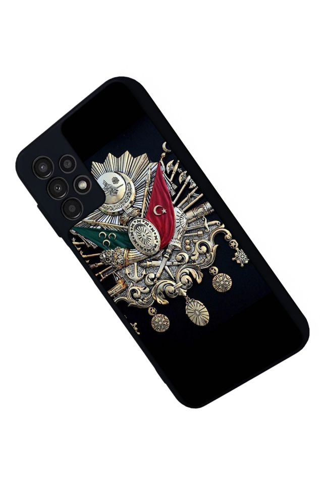 Samsung Galaxy A13 Uyumlu Osmanli Tugrasi Tasarımlı Glossy Premium Kılıf