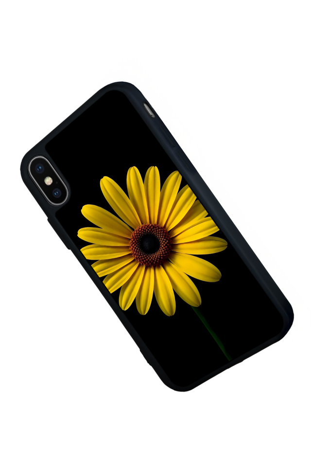 iPhone X/ XS Uyumlu Papatya Tasarımlı Glossy Premium Kılıf