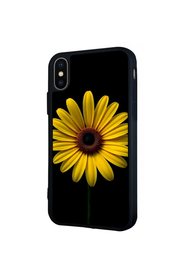 iPhone X/ XS Uyumlu Papatya Tasarımlı Glossy Premium Kılıf