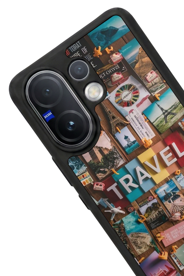 Vivo V60 Uyumlu Poster Tasarımlı Glossy Premium Kılıf