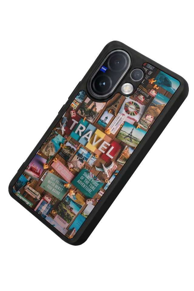 Vivo V60 Uyumlu Poster Tasarımlı Glossy Premium Kılıf