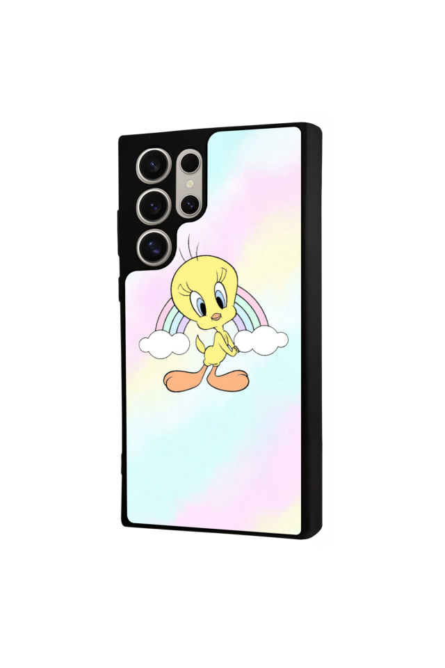 Samsung Galaxy S22 Ultra Uyumlu Tweety Tasarımlı Glossy Premium Kılıf