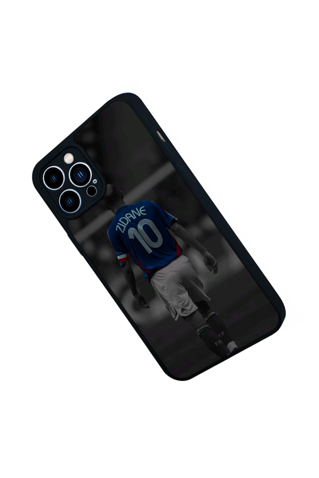 iPhone 12 Pro Max Uyumlu Zidane Tasarımlı Glossy Premium Kılıf