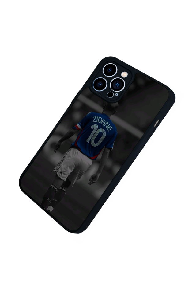 iPhone 12 Pro Max Uyumlu Zidane Tasarımlı Glossy Premium Kılıf