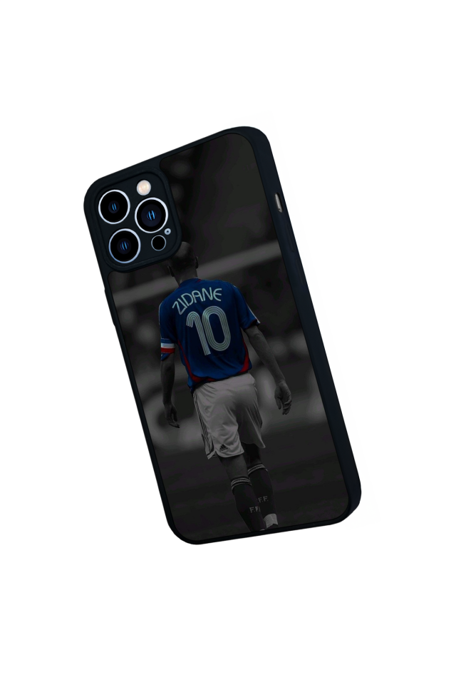 iPhone 12 Pro Max Uyumlu Zidane Tasarımlı Glossy Premium Kılıf