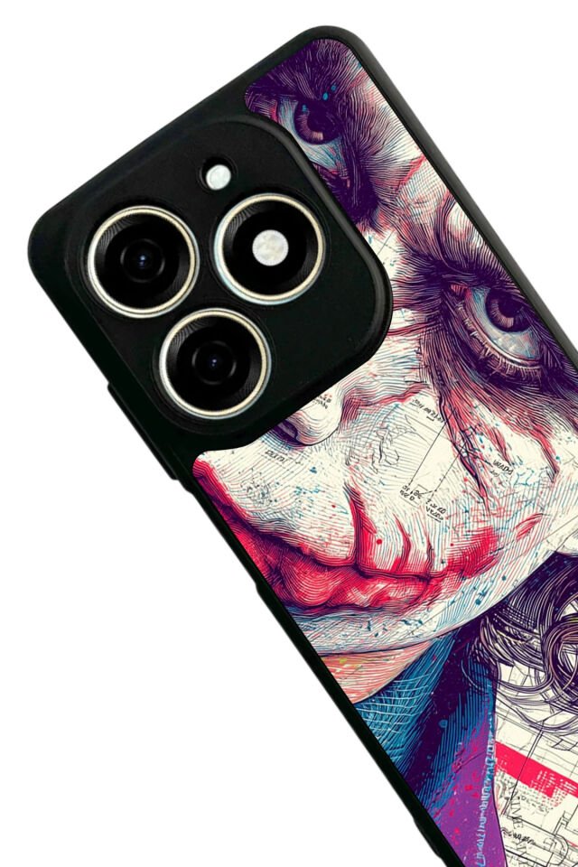 Tecno Spark 20/20C Uyumlu Joker Tasarımlı Glossy Premium Kılıf