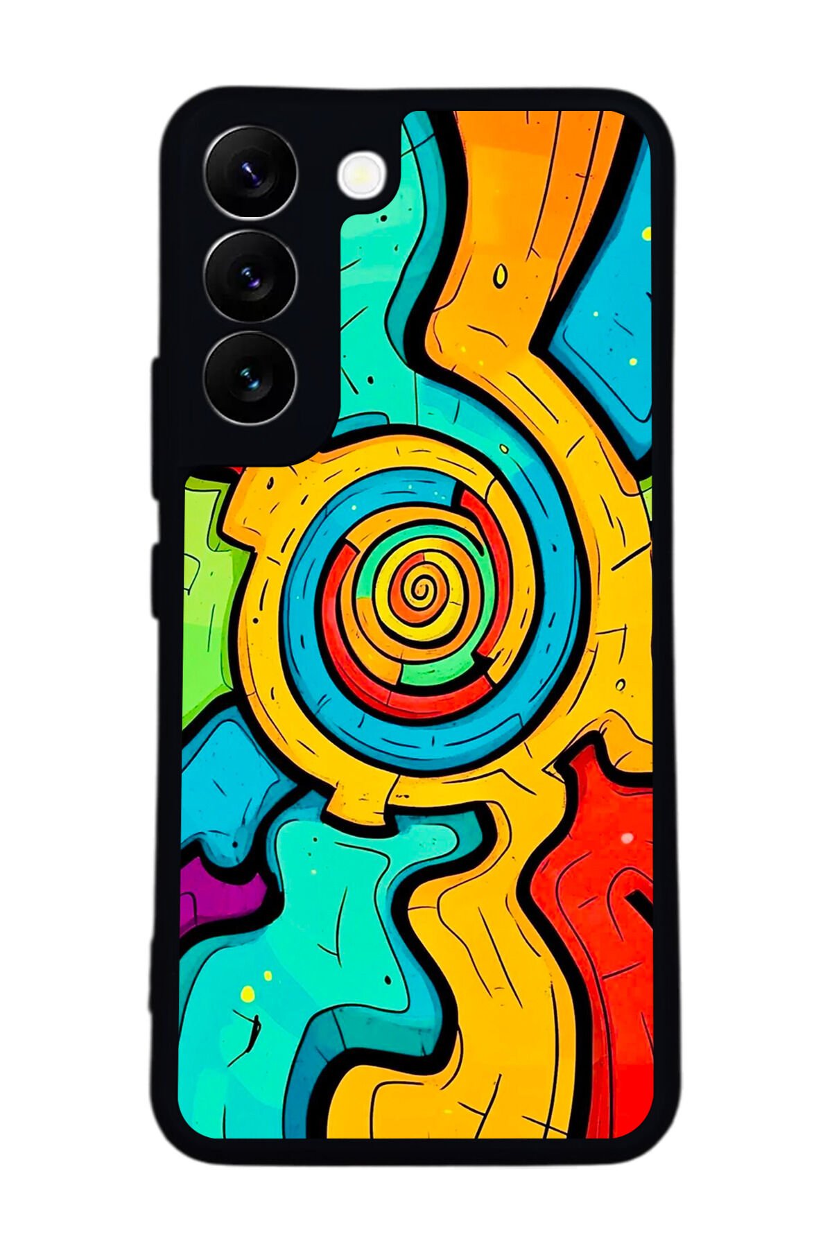 Samsung Galaxy S22 Uyumlu Abstract Tasarımlı Glossy Premium Kılıf