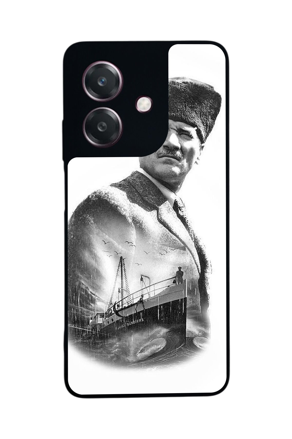 Oppo A3 5G Uyumlu Mustafa Kemal Ataturk Tasarımlı Glossy Premium Kılıf