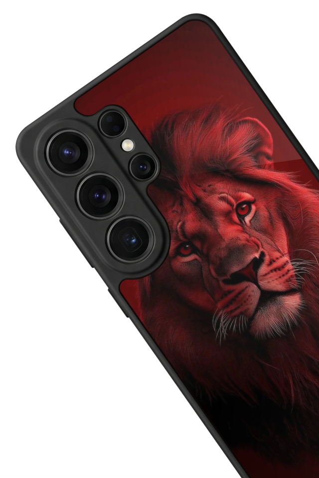 Samsung Galaxy S26 Ultra Uyumlu Aslan Tasarımlı Glossy Premium Kılıf