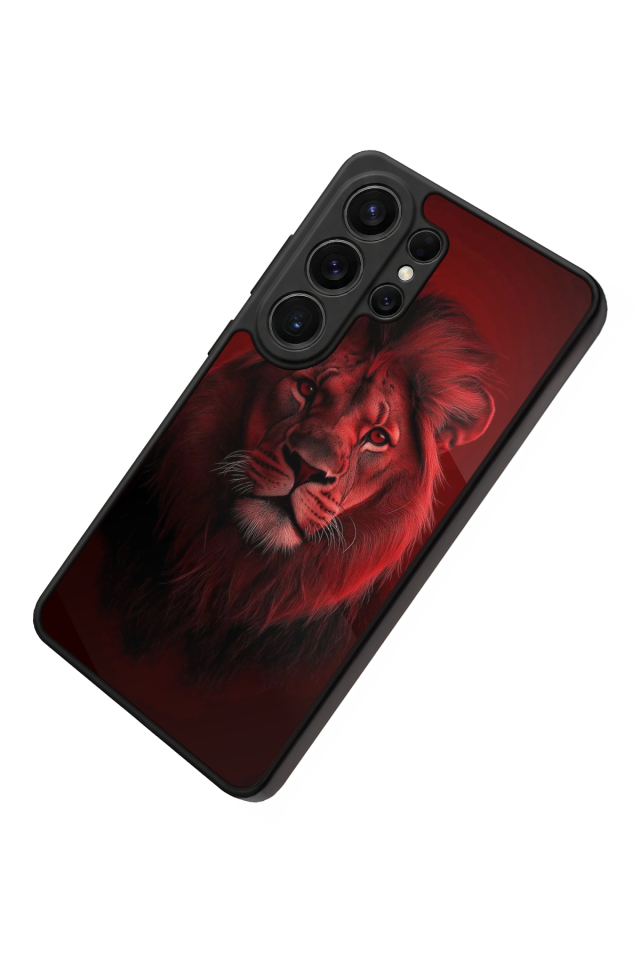 Samsung Galaxy S26 Ultra Uyumlu Aslan Tasarımlı Glossy Premium Kılıf