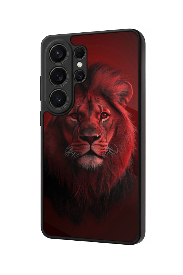 Samsung Galaxy S26 Ultra Uyumlu Aslan Tasarımlı Glossy Premium Kılıf