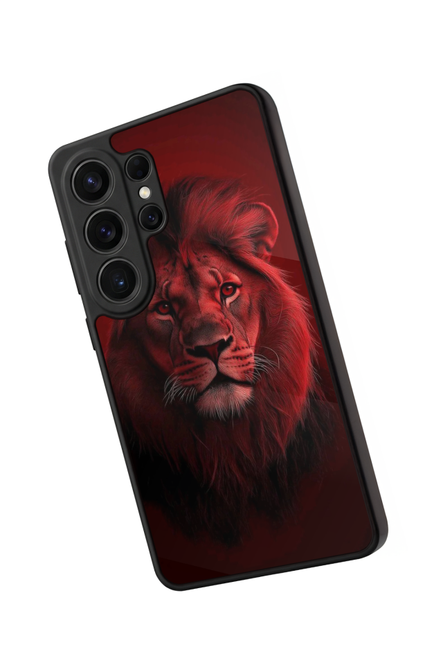 Samsung Galaxy S26 Ultra Uyumlu Aslan Tasarımlı Glossy Premium Kılıf