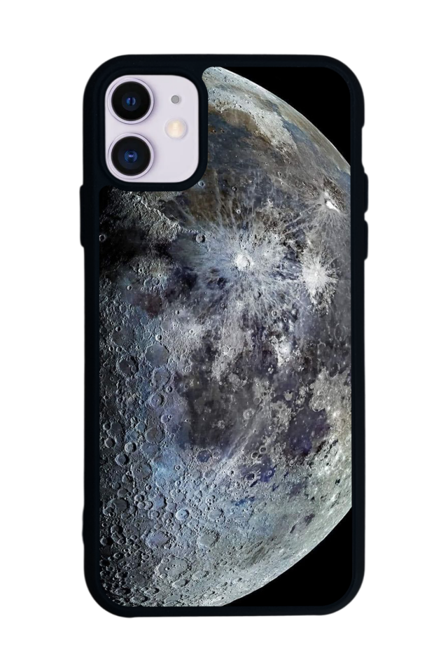 iPhone 11 Uyumlu Ay Tasarımlı Glossy Premium Kılıf