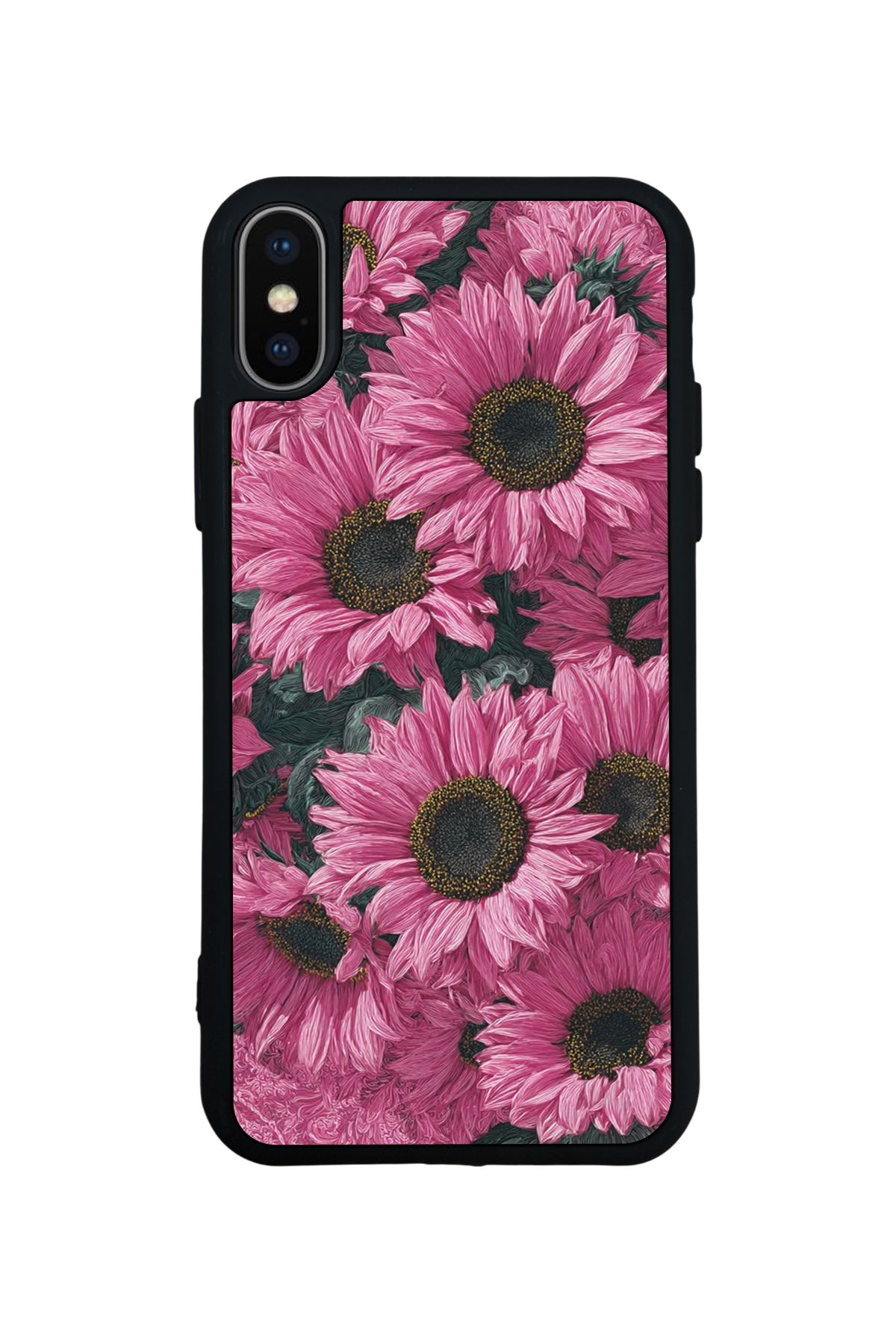 iPhone XS Max Uyumlu Cicek Tasarımlı Glossy Premium Kılıf