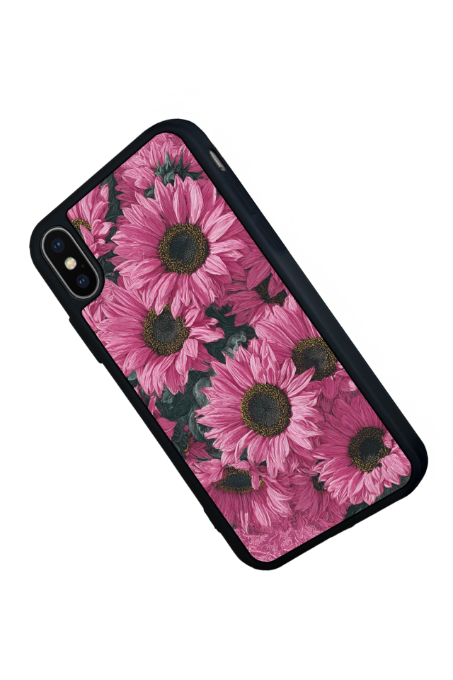 iPhone XS Max Uyumlu Cicek Tasarımlı Glossy Premium Kılıf