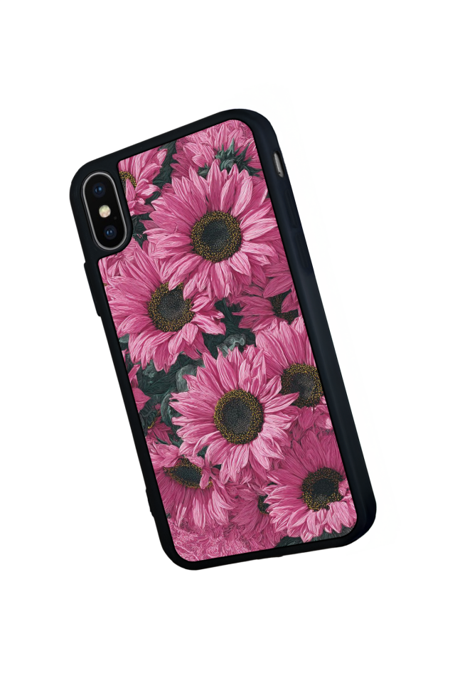 iPhone XS Max Uyumlu Cicek Tasarımlı Glossy Premium Kılıf